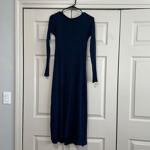 Zara long sleeve knit midi dress